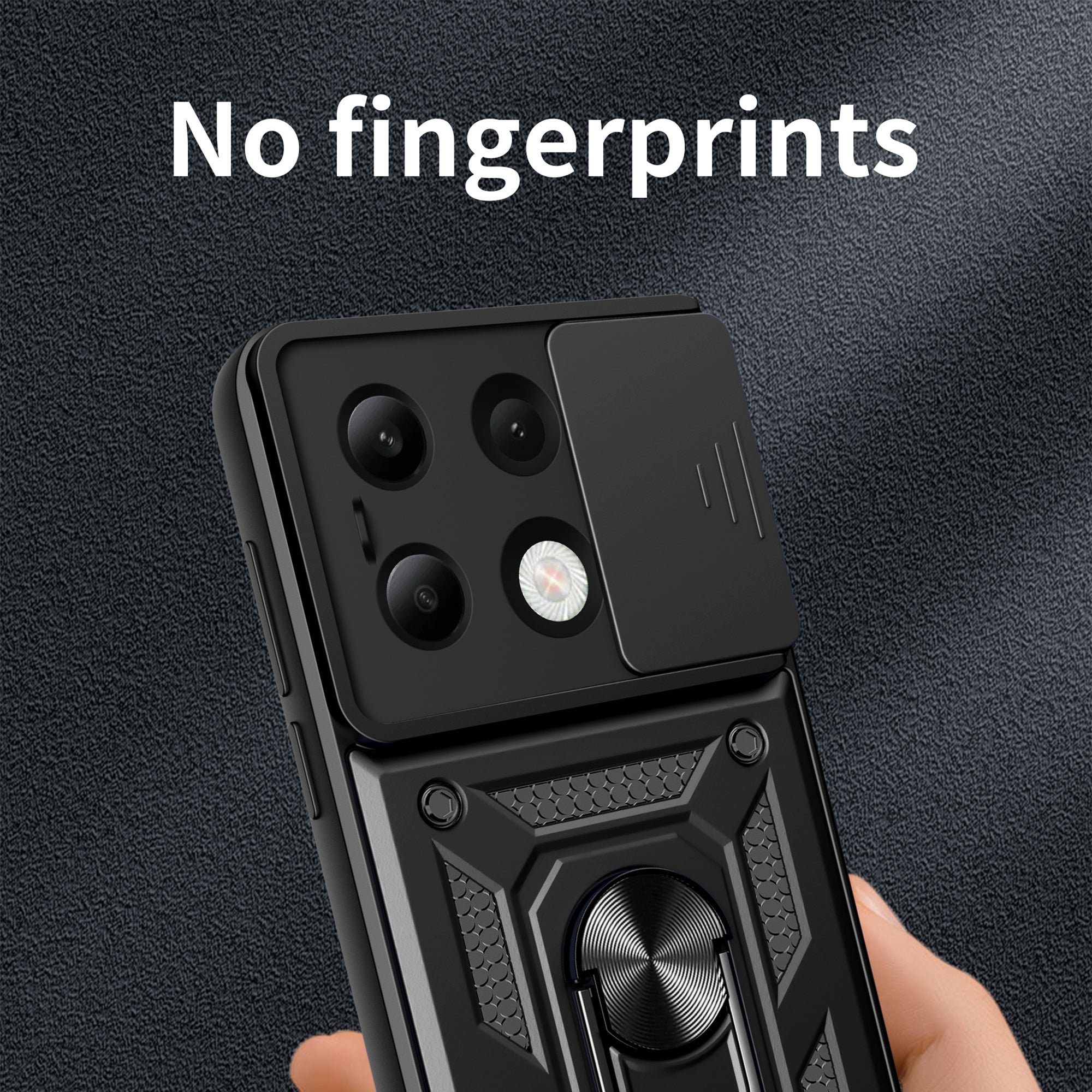 For Xiaomi Redmi Note 13 4G Case Scratch-resistant PC+TPU Kickstand Phone Shell For Xiaomi Redmi Note 13 4G Case Scratch-resistant PC+TPU Kickstand Phone Shell